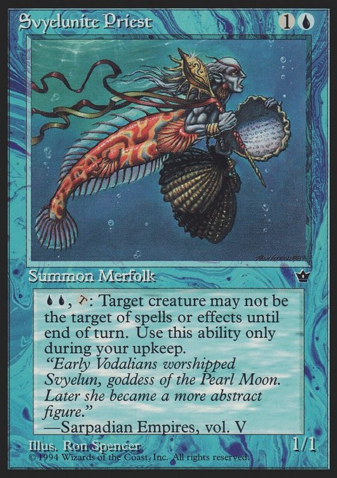 Svyelunite Priest, Fallen Empires #26, Magic: The Gathering card