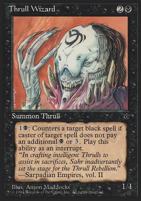 Thrull Wizard, Fallen Empires #46, Magic: The Gathering card