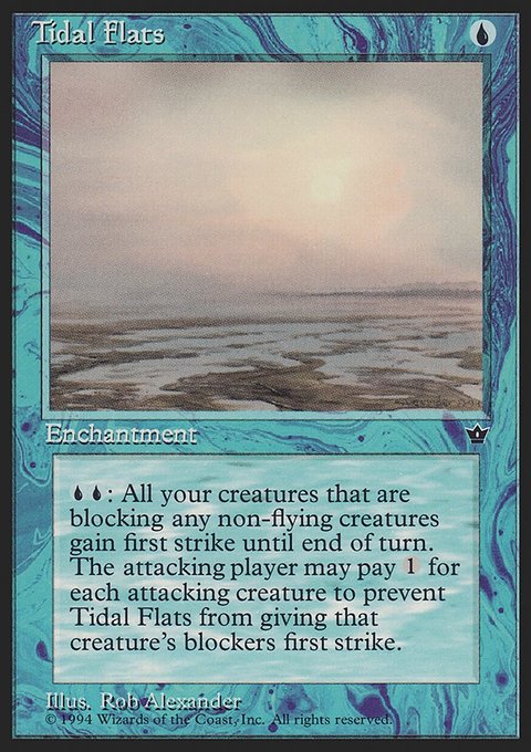 Tidal Flats, Fallen Empires #27b, Magic: The Gathering card