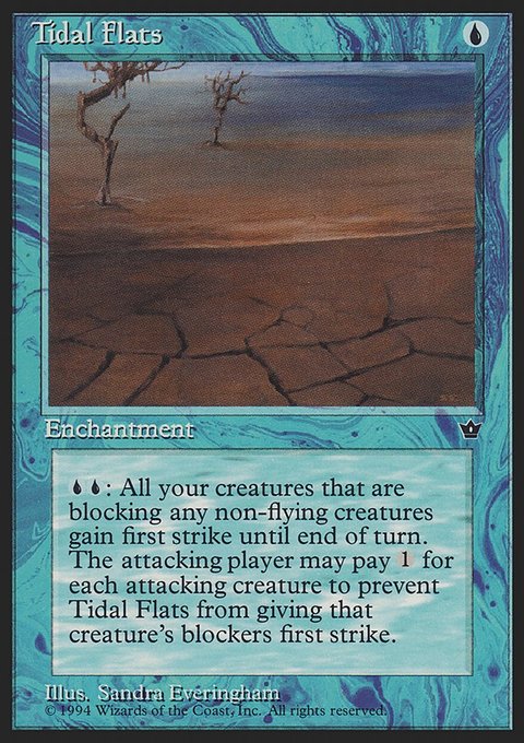 Tidal Flats, Fallen Empires #27c, Magic: The Gathering card