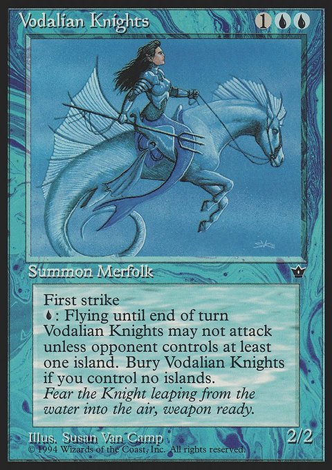 Vodalian Knights, Fallen Empires #29, Magic: The Gathering card