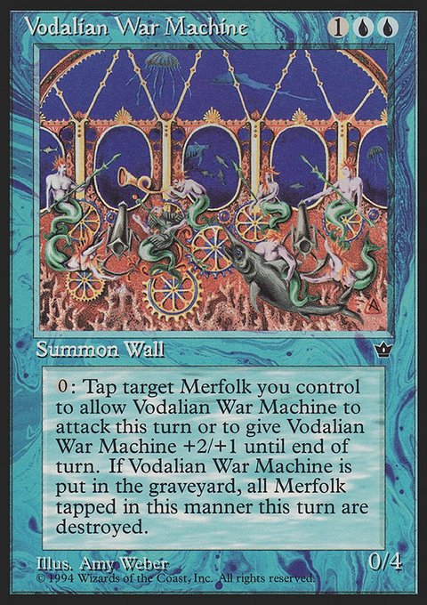Vodalian War Machine, Fallen Empires #32, Magic: The Gathering card