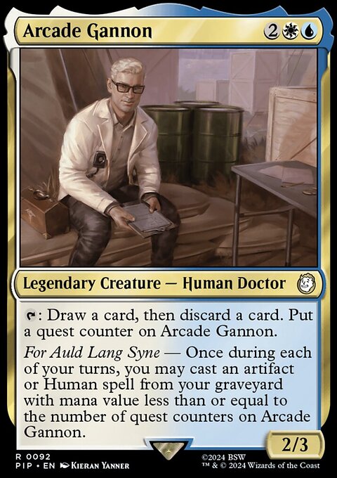 Arcade Gannon, Fallout #92, Magic: The Gathering card