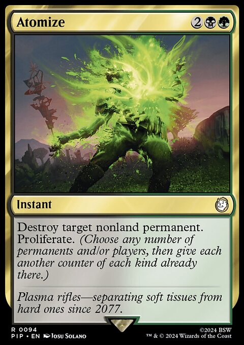 Atomize, Fallout #94, Magic: The Gathering card