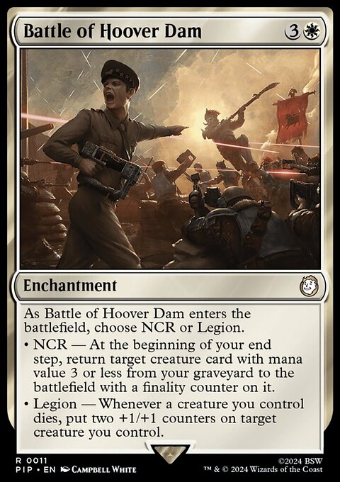 Battle of Hoover Dam, Fallout #11, Magic: The Gathering card
