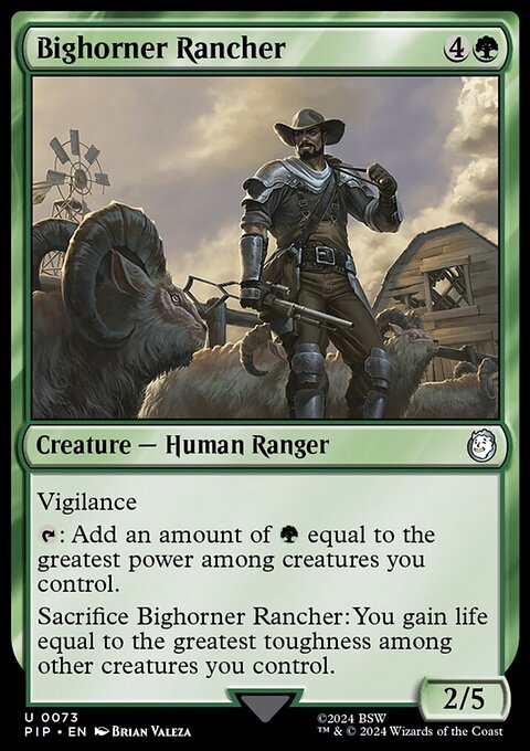 Bighorner Rancher, Fallout #73, Magic: The Gathering card