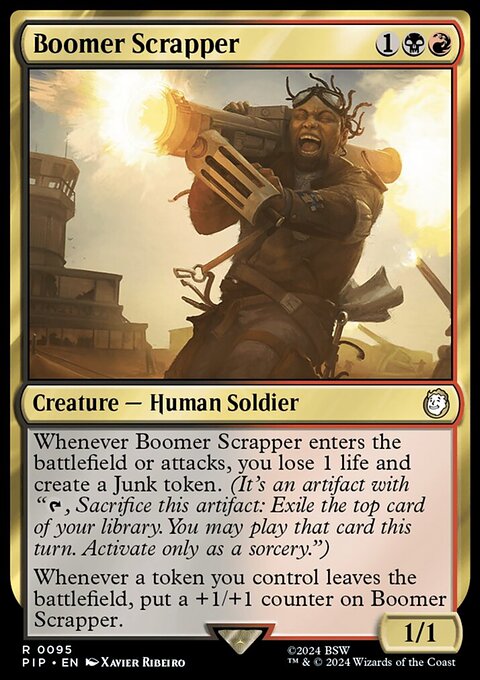 Boomer Scrapper, Fallout #95, Magic: The Gathering card