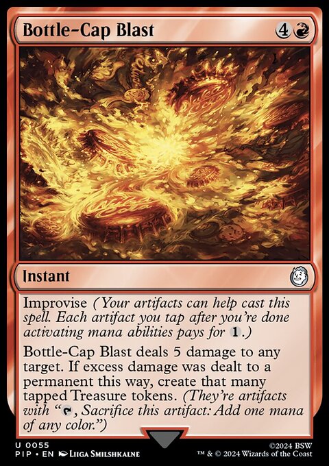 Bottle-Cap Blast, Fallout #55, Magic: The Gathering card