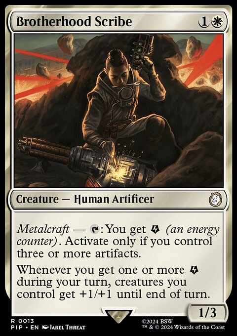 Brotherhood Scribe, Fallout #13, Magic: The Gathering card