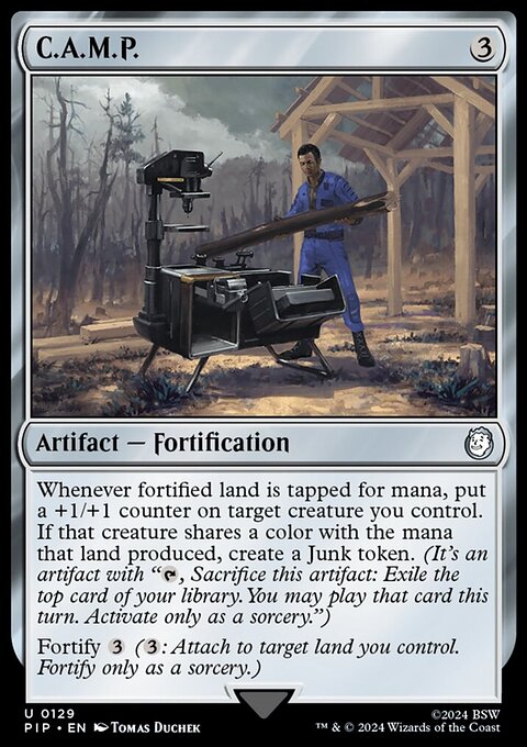 C.A.M.P., Fallout #129, Magic: The Gathering card