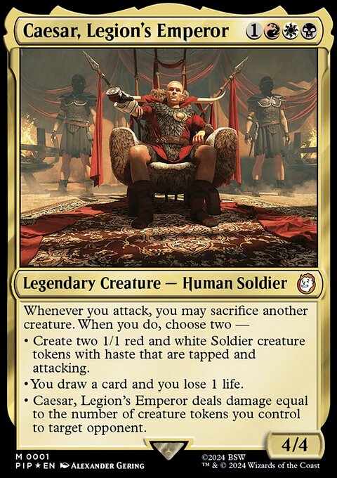 Caesar, Legion's Emperor, Fallout #1, Magic: The Gathering card