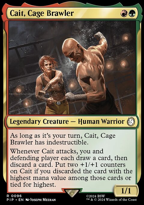 Cait, Cage Brawler, Fallout #96, Magic: The Gathering card