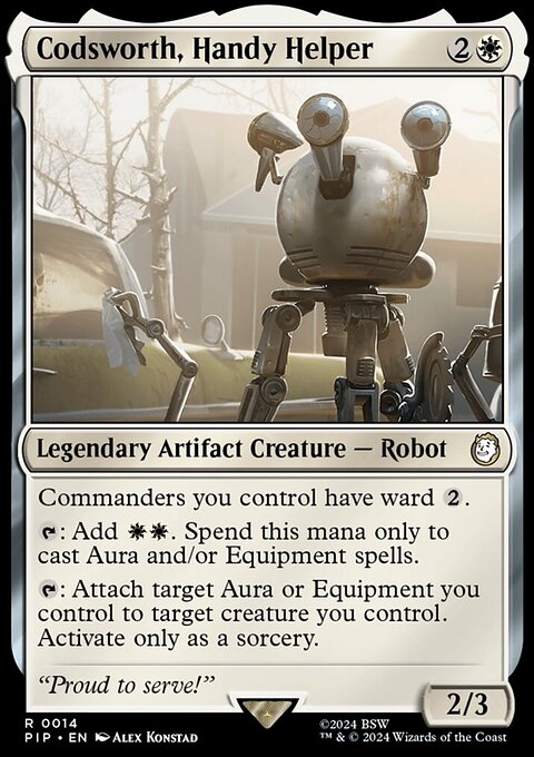Codsworth, Handy Helper, Fallout #14, Magic: The Gathering card