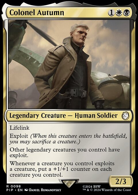 Colonel Autumn, Fallout #98, Magic: The Gathering card