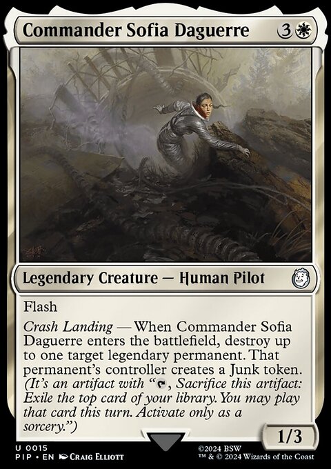 Commander Sofia Daguerre, Fallout #15, Magic: The Gathering card