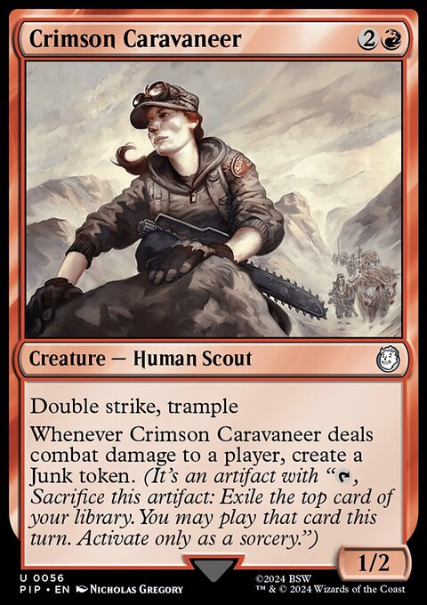 Crimson Caravaneer, Fallout #56, Magic: The Gathering card