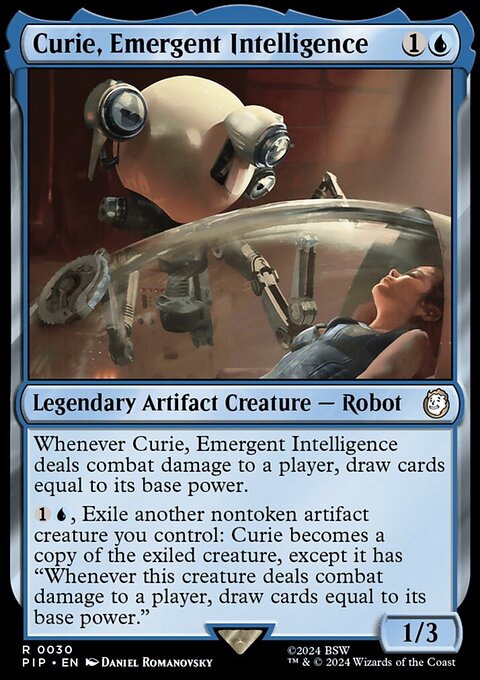 Curie, Emergent Intelligence, Fallout #30, Magic: The Gathering card