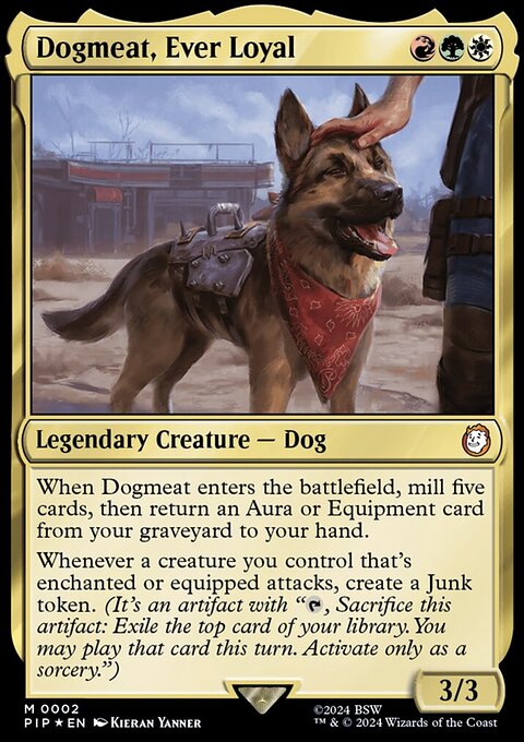 Dogmeat, Ever Loyal, Fallout #2, Magic: The Gathering card