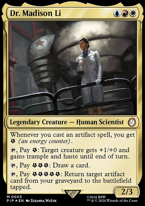Dr. Madison Li, Fallout #3, Magic: The Gathering card