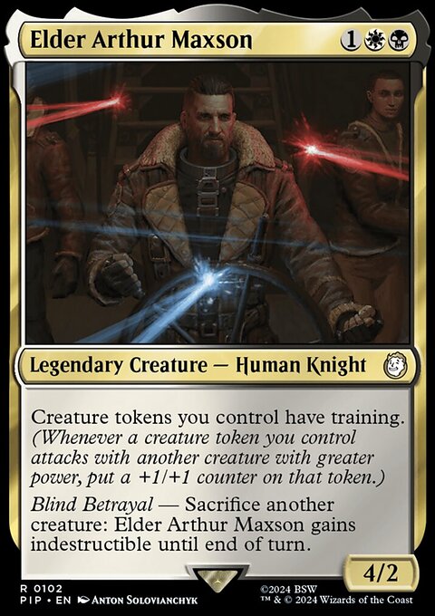 Elder Arthur Maxson, Fallout #102, Magic: The Gathering card