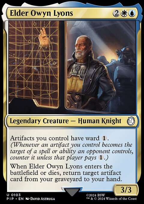 Elder Owyn Lyons, Fallout #103, Magic: The Gathering card