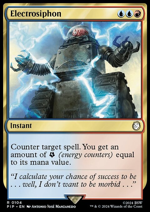 Electrosiphon, Fallout #104, Magic: The Gathering card