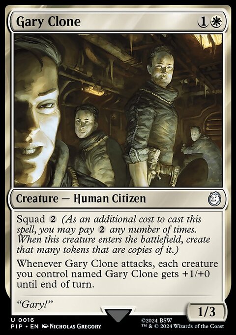 Gary Clone, Fallout #16, Magic: The Gathering card