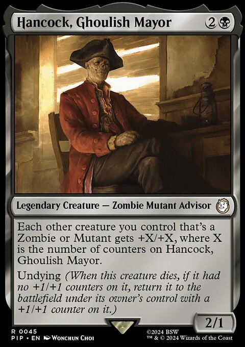 Hancock, Ghoulish Mayor, Fallout #45, Magic: The Gathering card