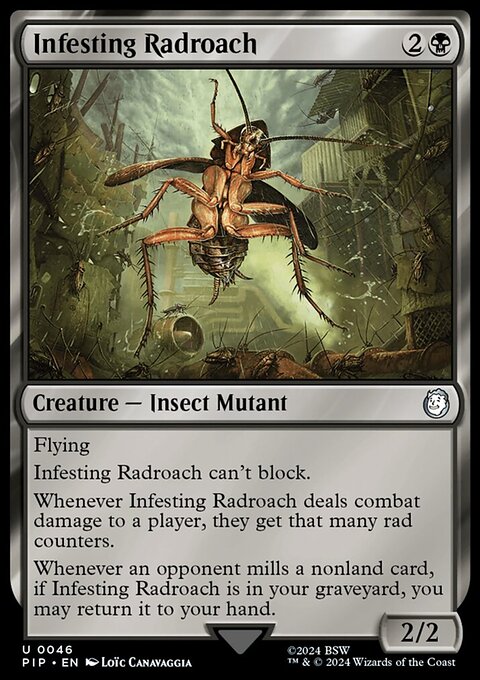 Infesting Radroach, Fallout #46, Magic: The Gathering card