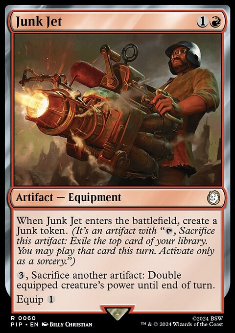 Junk Jet, Fallout #60, Magic: The Gathering card