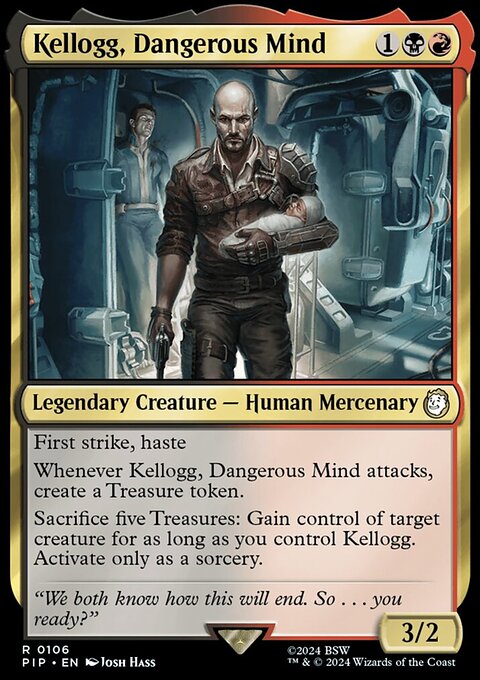 Kellogg, Dangerous Mind, Fallout #106, Magic: The Gathering card