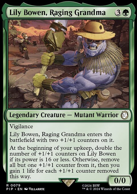 Lily Bowen, Raging Grandma, Fallout #79, Magic: The Gathering card