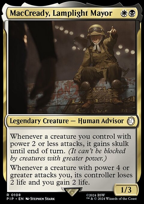 MacCready, Lamplight Mayor, Fallout #108, Magic: The Gathering card