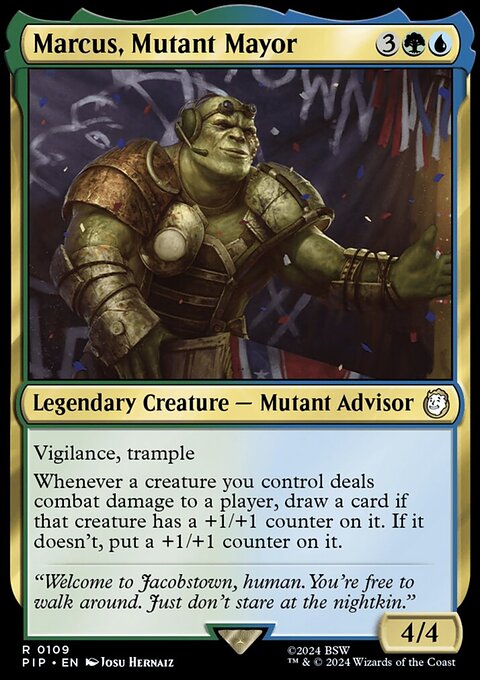 Marcus, Mutant Mayor, Fallout #109, Magic: The Gathering card