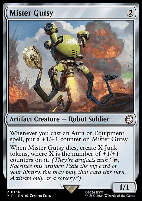 Mister Gutsy, Fallout #136, Magic: The Gathering card
