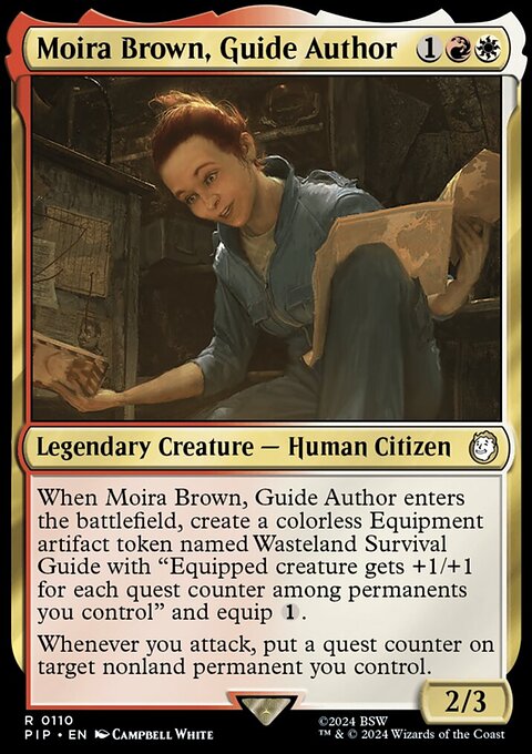 Moira Brown, Guide Author, Fallout #110, Magic: The Gathering card