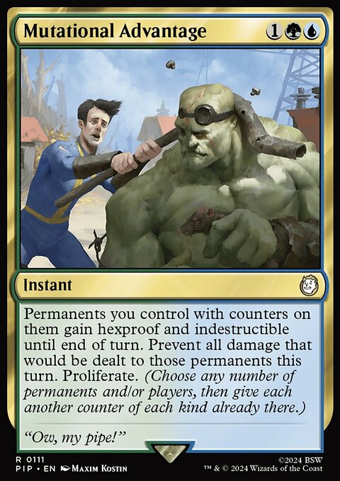 Mutational Advantage, Fallout #111, Magic: The Gathering card