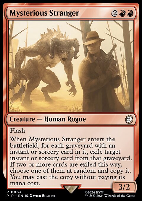 Mysterious Stranger, Fallout #63, Magic: The Gathering card