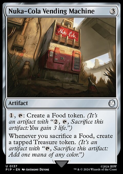Nuka-Cola Vending Machine, Fallout #137, Magic: The Gathering card