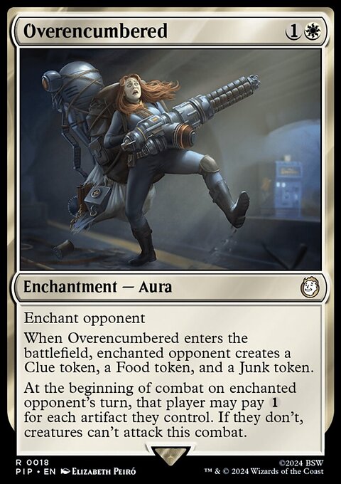 Overencumbered, Fallout #18, Magic: The Gathering card