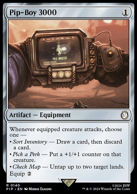 Pip-Boy 3000, Fallout #140, Magic: The Gathering card