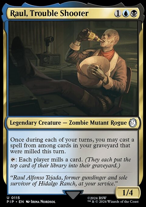 Raul, Trouble Shooter, Fallout #115, Magic: The Gathering card