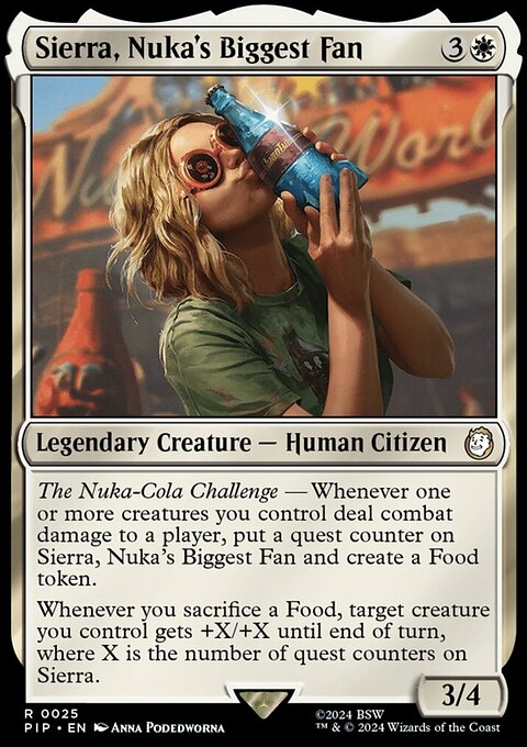 Sierra, Nuka's Biggest Fan, Fallout #25, Magic: The Gathering card