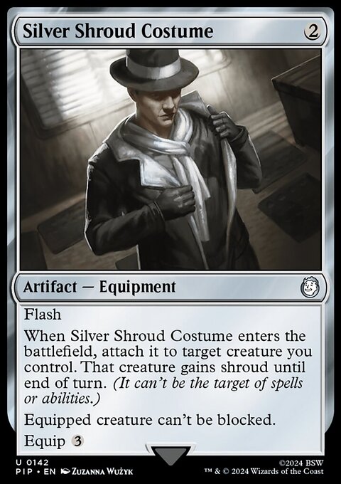 Silver Shroud Costume, Fallout #142, Magic: The Gathering card