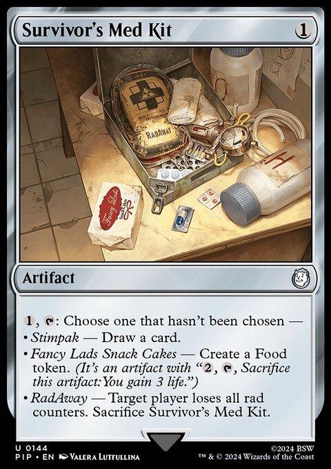 Survivor's Med Kit, Fallout #144, Magic: The Gathering card