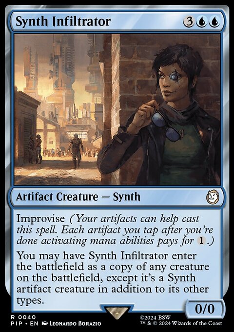 Synth Infiltrator, Fallout #40, Magic: The Gathering card