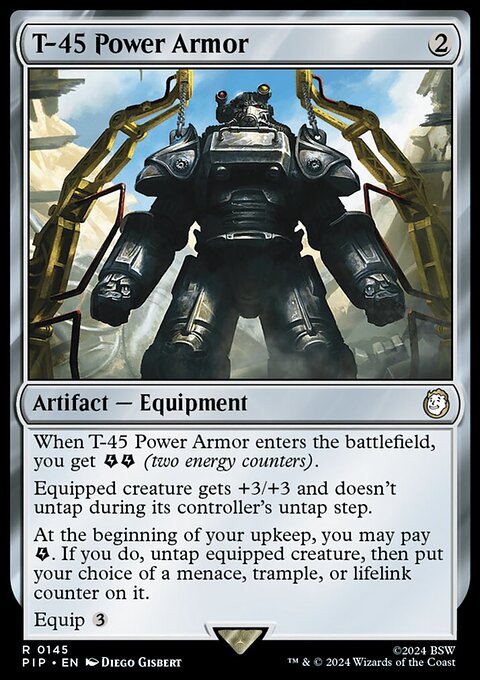 T-45 Power Armor, Fallout #145, Magic: The Gathering card