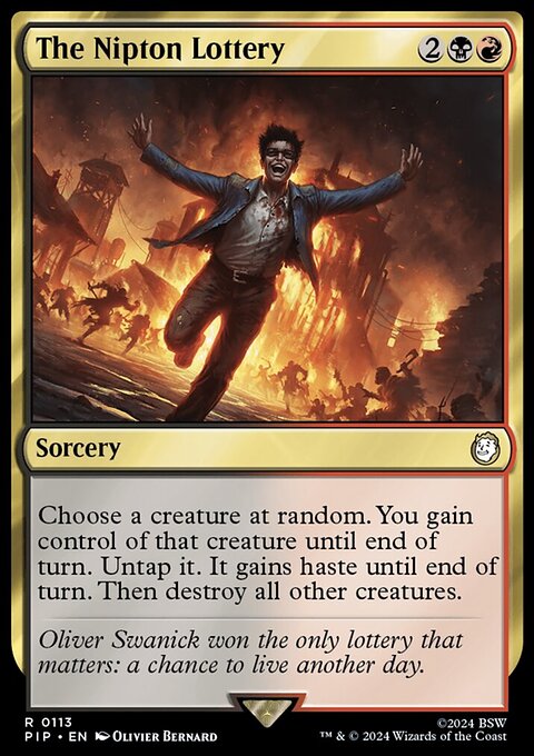The Nipton Lottery, Fallout #113, Magic: The Gathering card