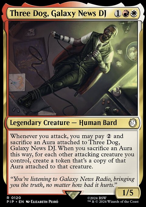 Three Dog, Galaxy News DJ, Fallout #120, Magic: The Gathering card