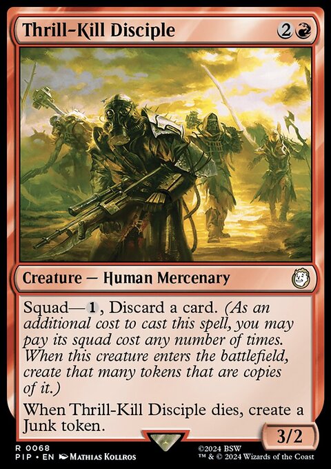 Thrill-Kill Disciple, Fallout #68, Magic: The Gathering card
